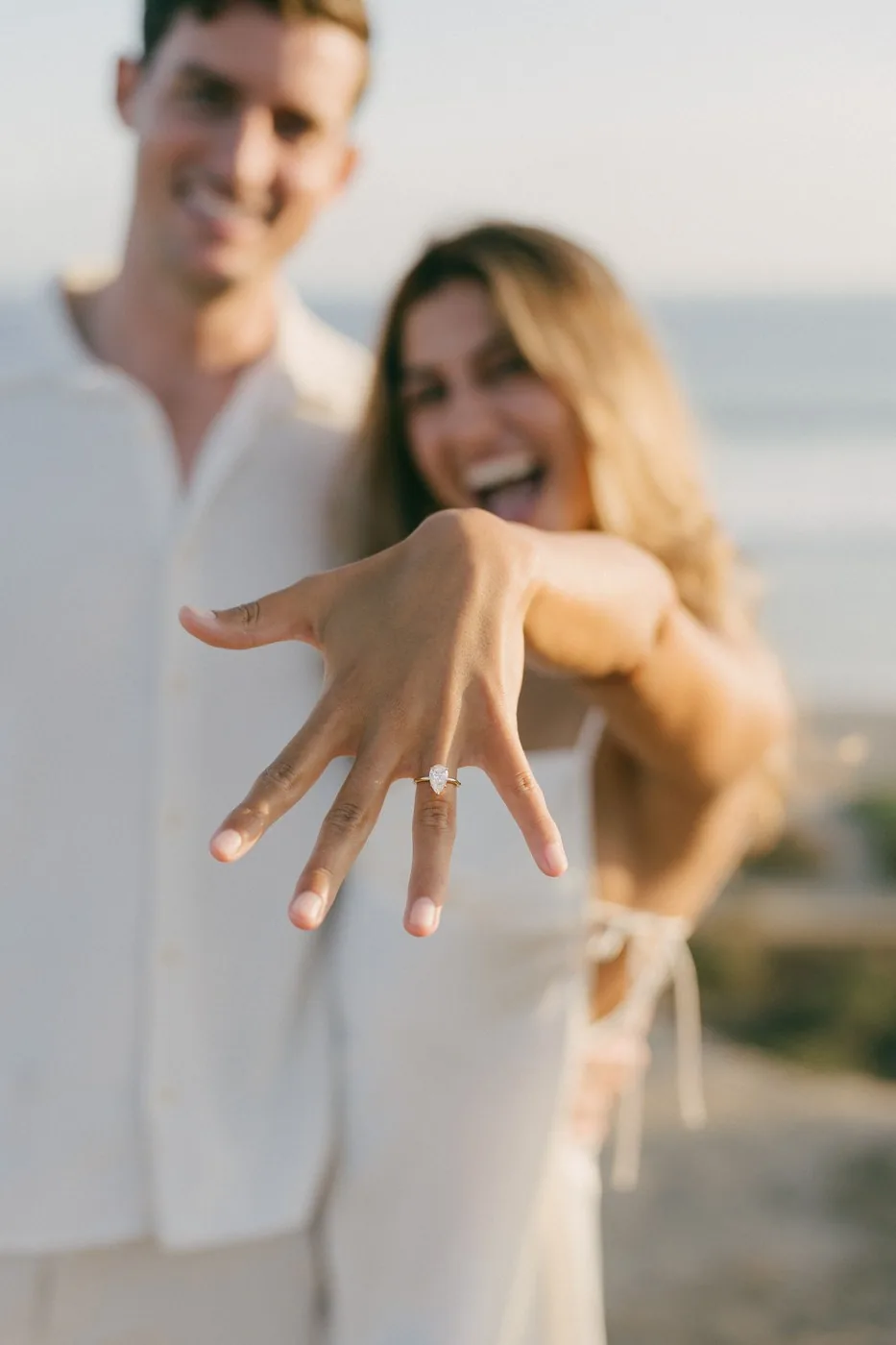 The ring, and her laughing