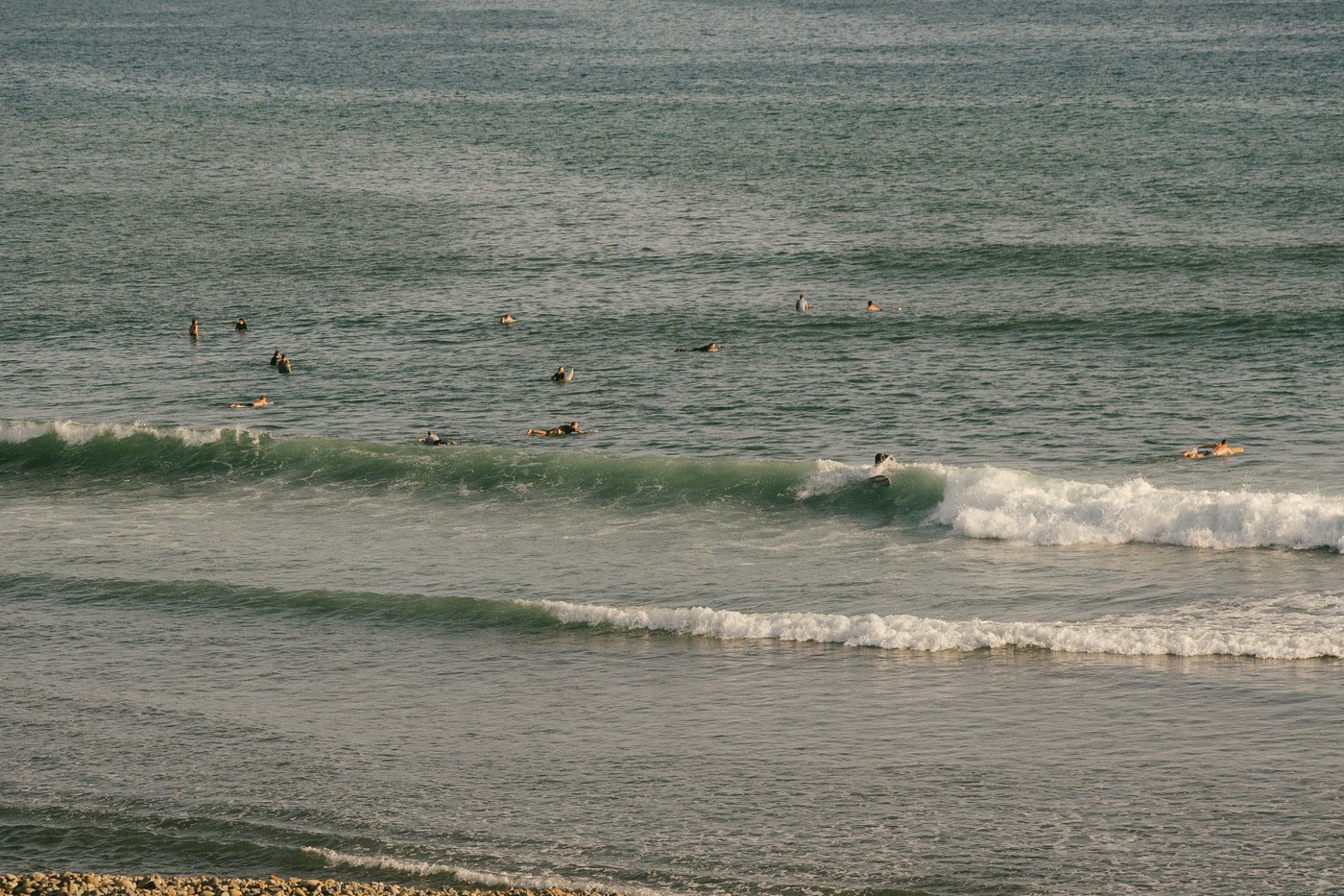 Surfers in the water at Trestles