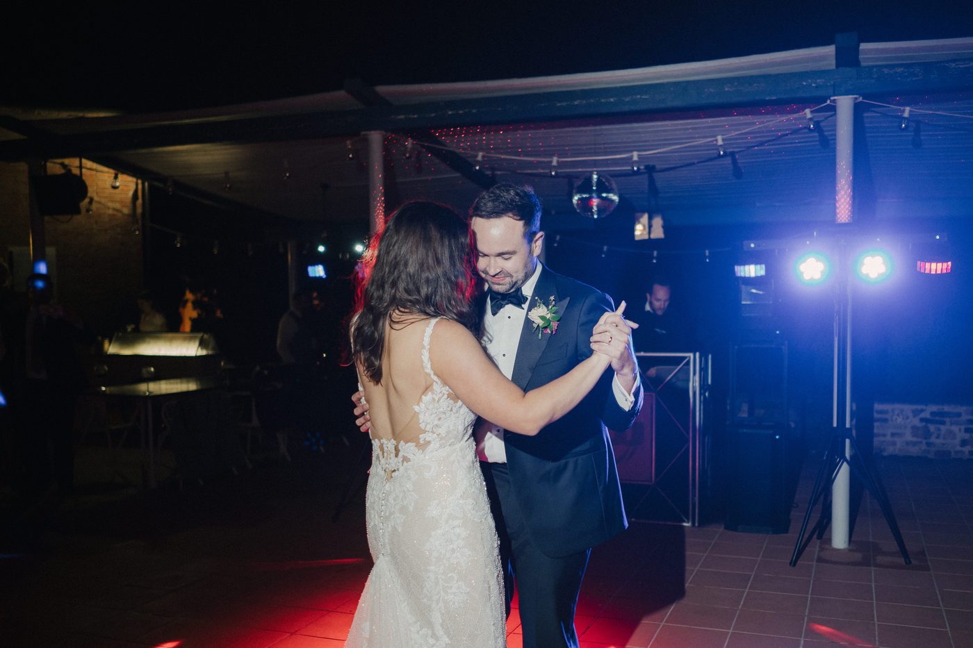 The first dance, by the pool