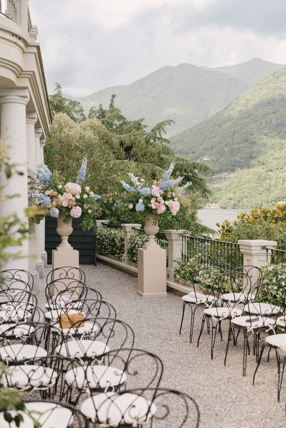 The terrace at Relais Villa Vittoria, Laglio