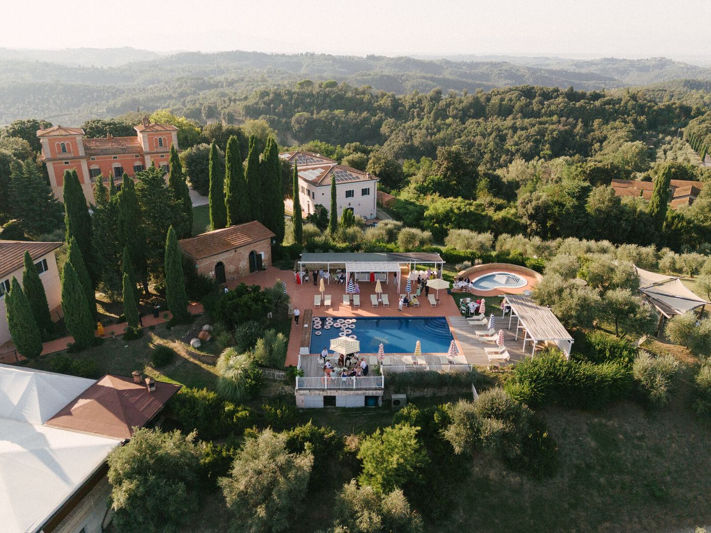 The estate from above