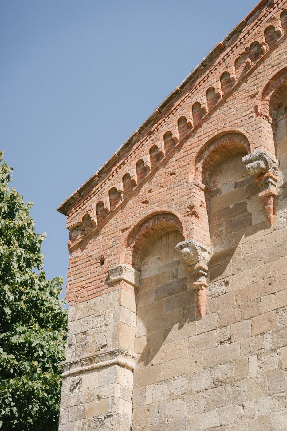 The Romanesque arches of the Pieve di San Martino