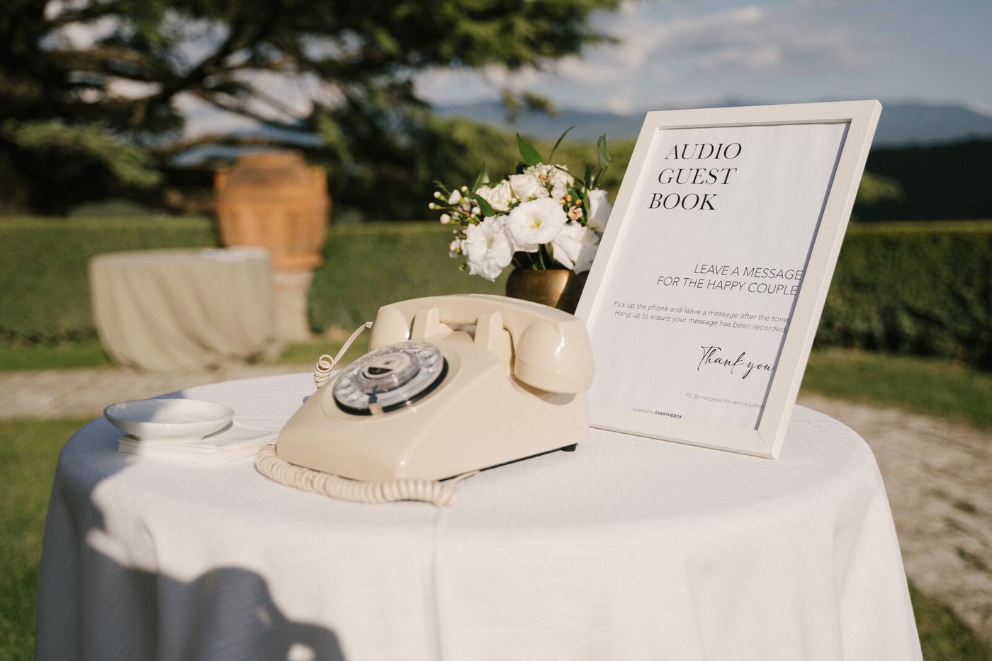 An audio guest book, of all things