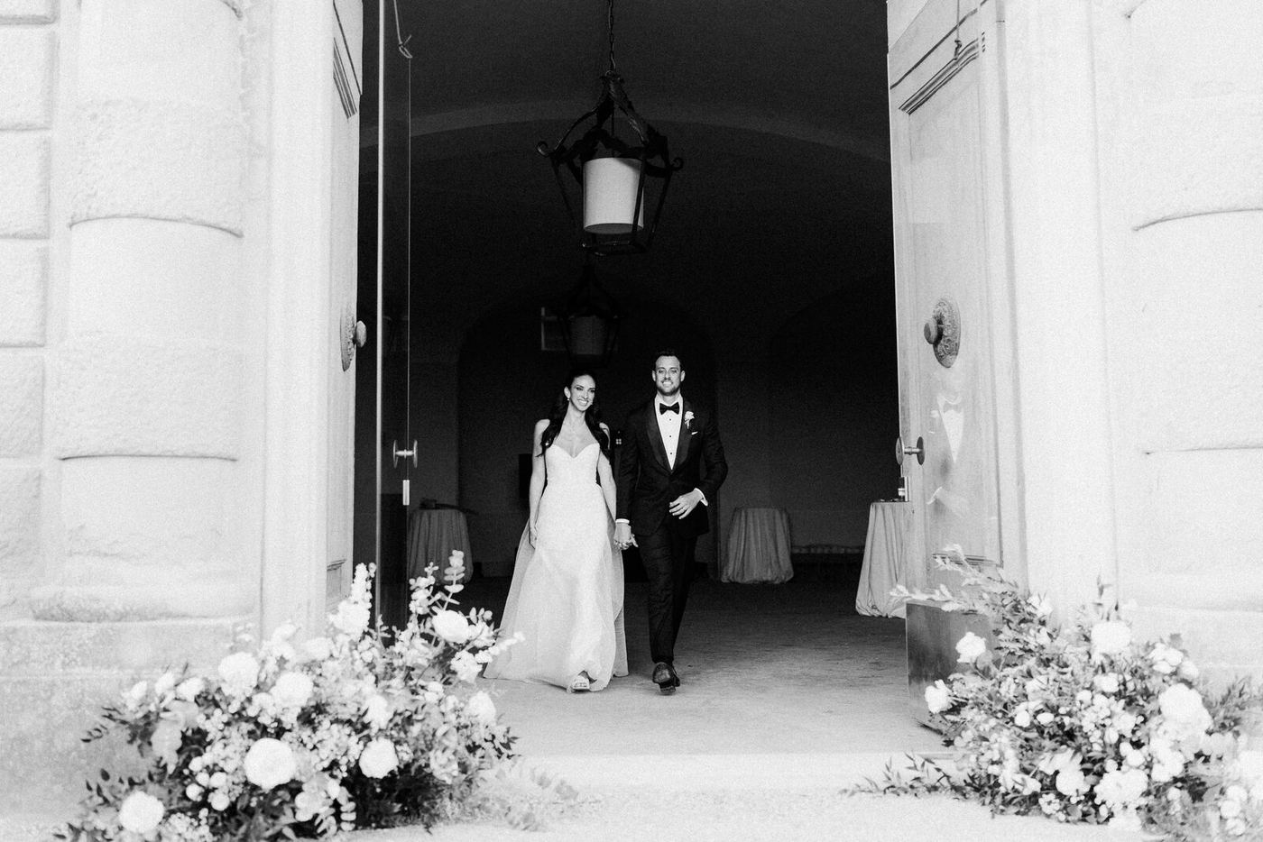 The doorway, before the doors opened