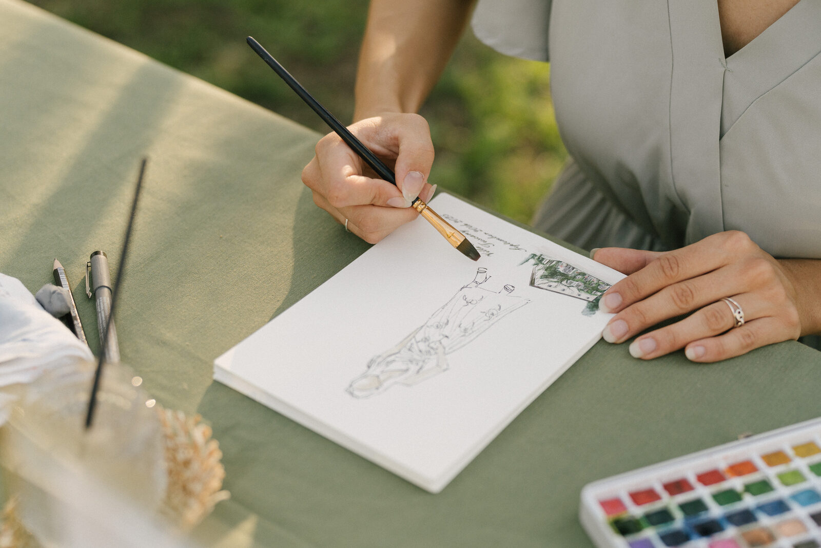 The painter at work