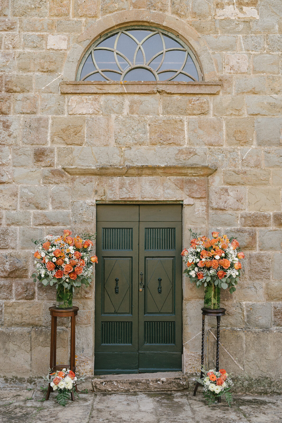 The chapel door, before