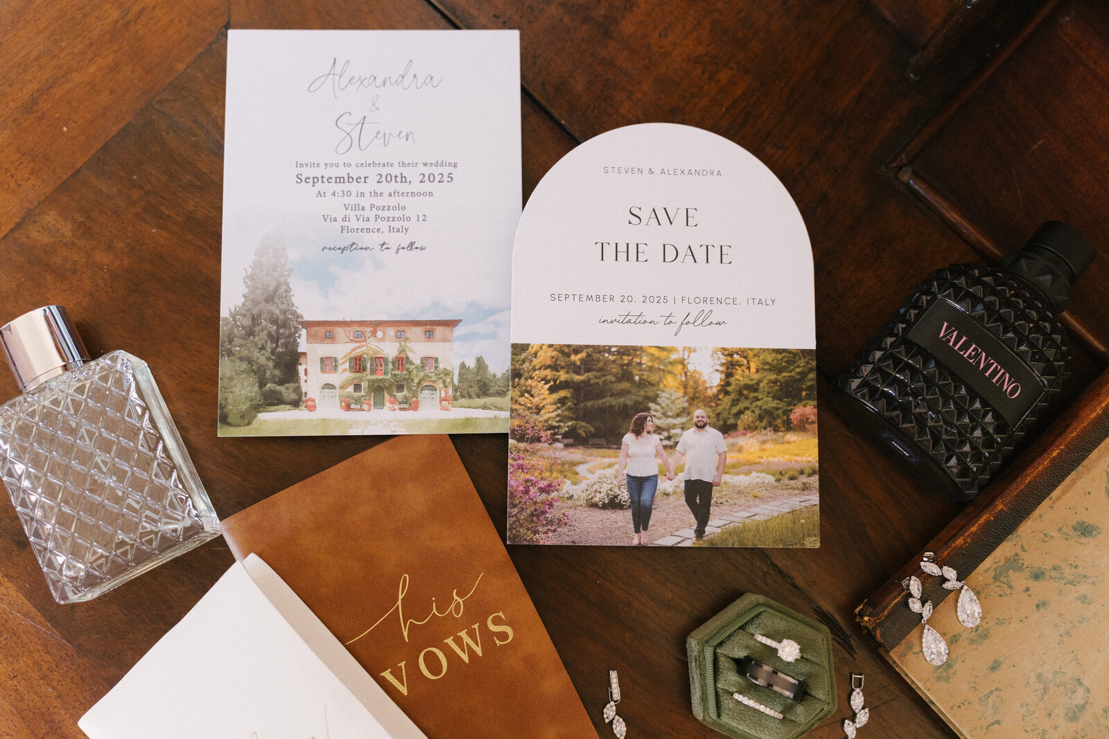 The invitation, the perfume and the vow books