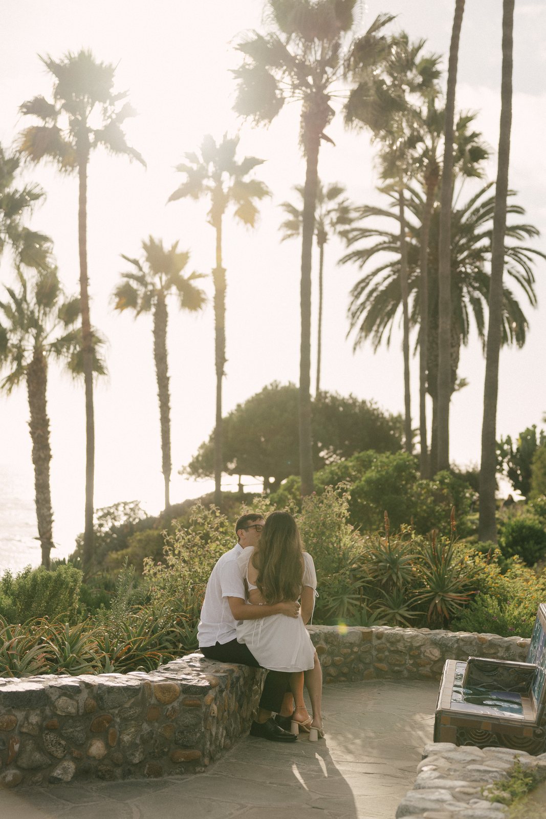 Under the palms