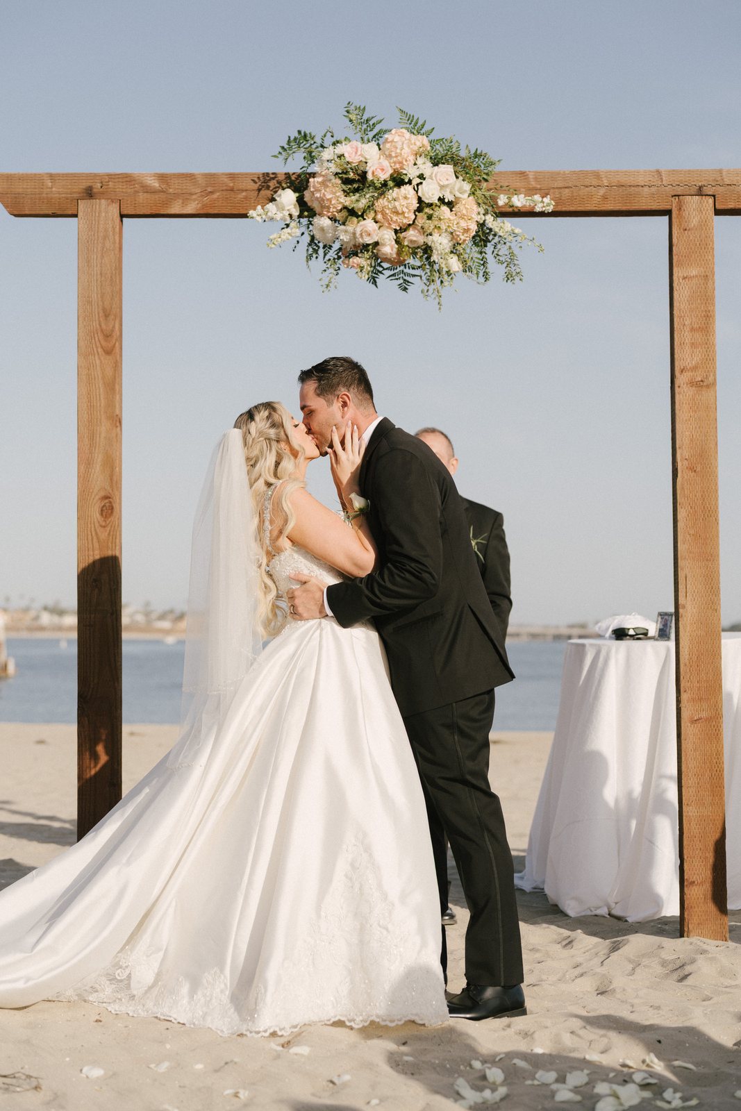 The ceremony, on the south beachfront