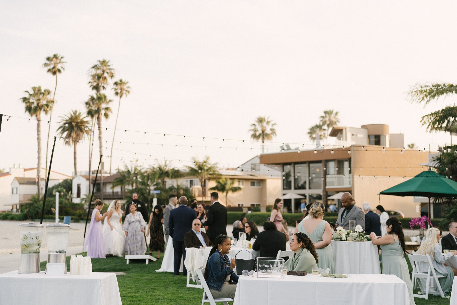 Cocktails on the lawn
