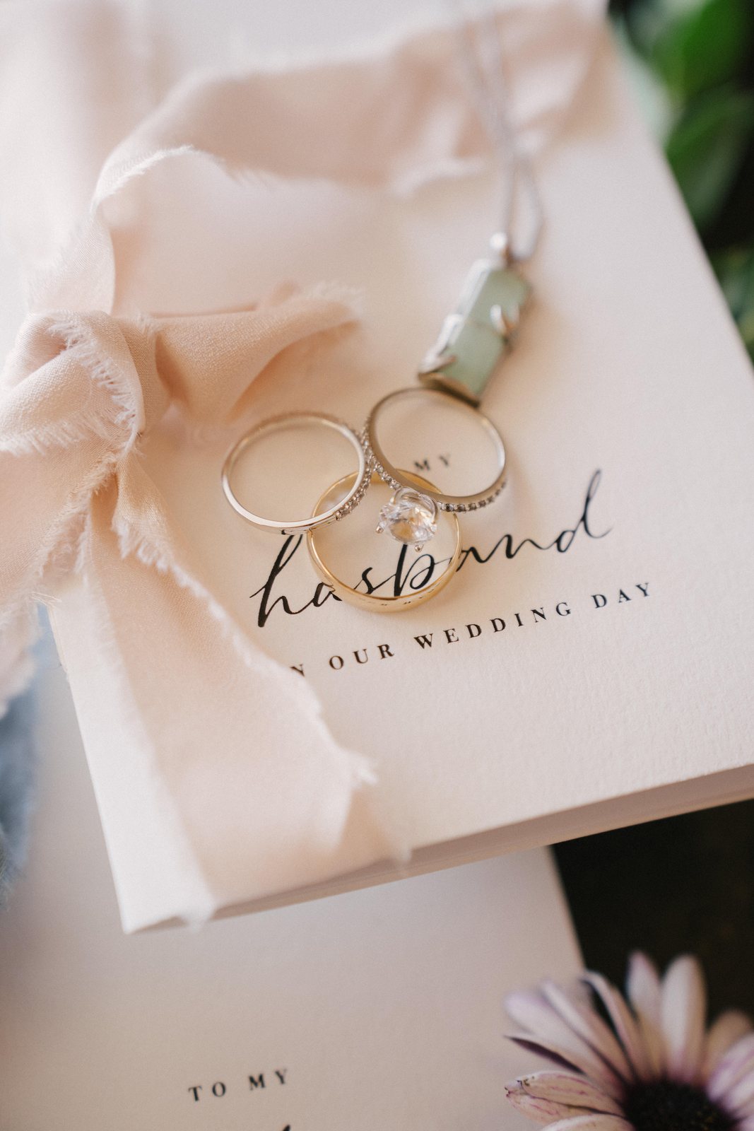 The vow boxes, and the rings