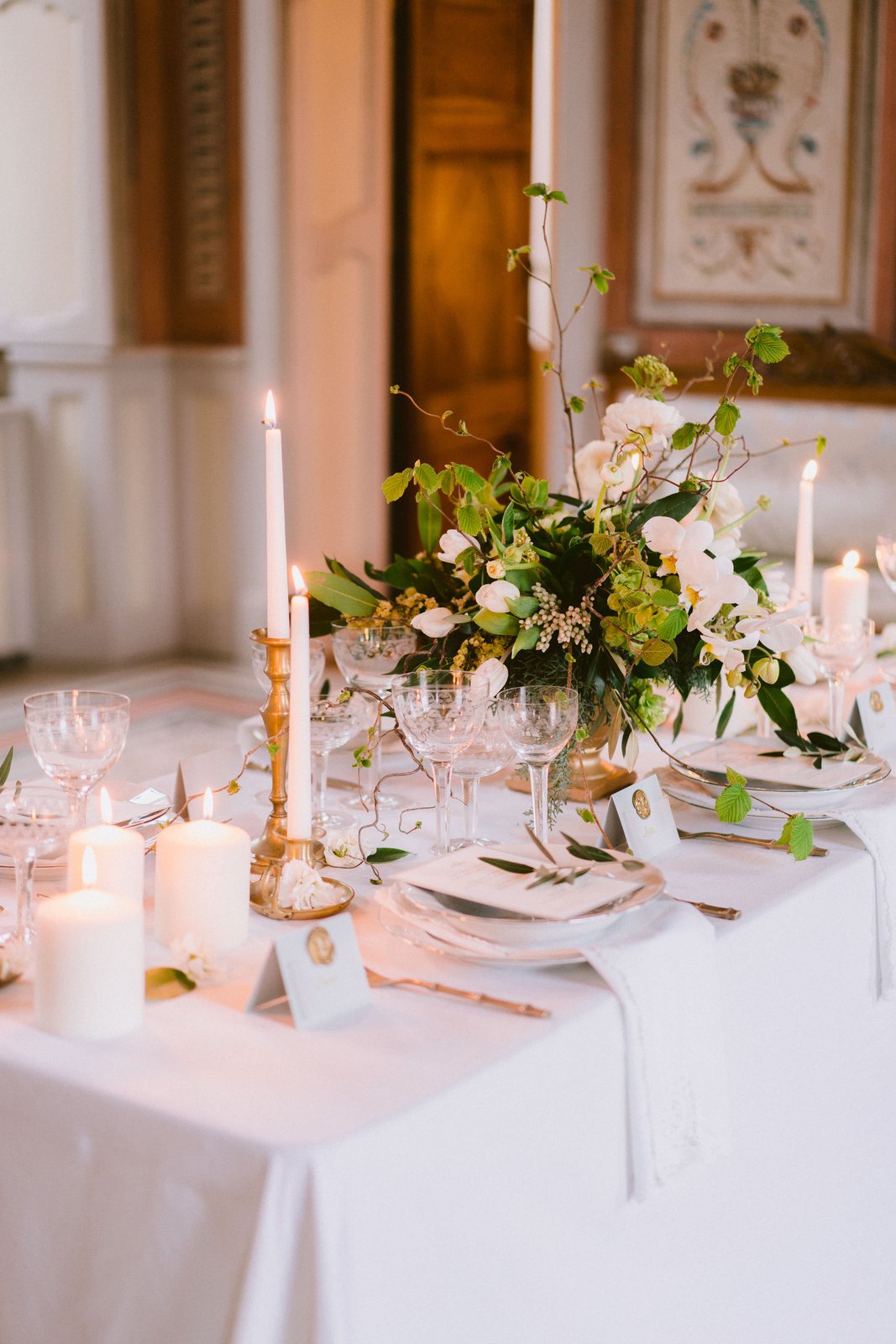 The table