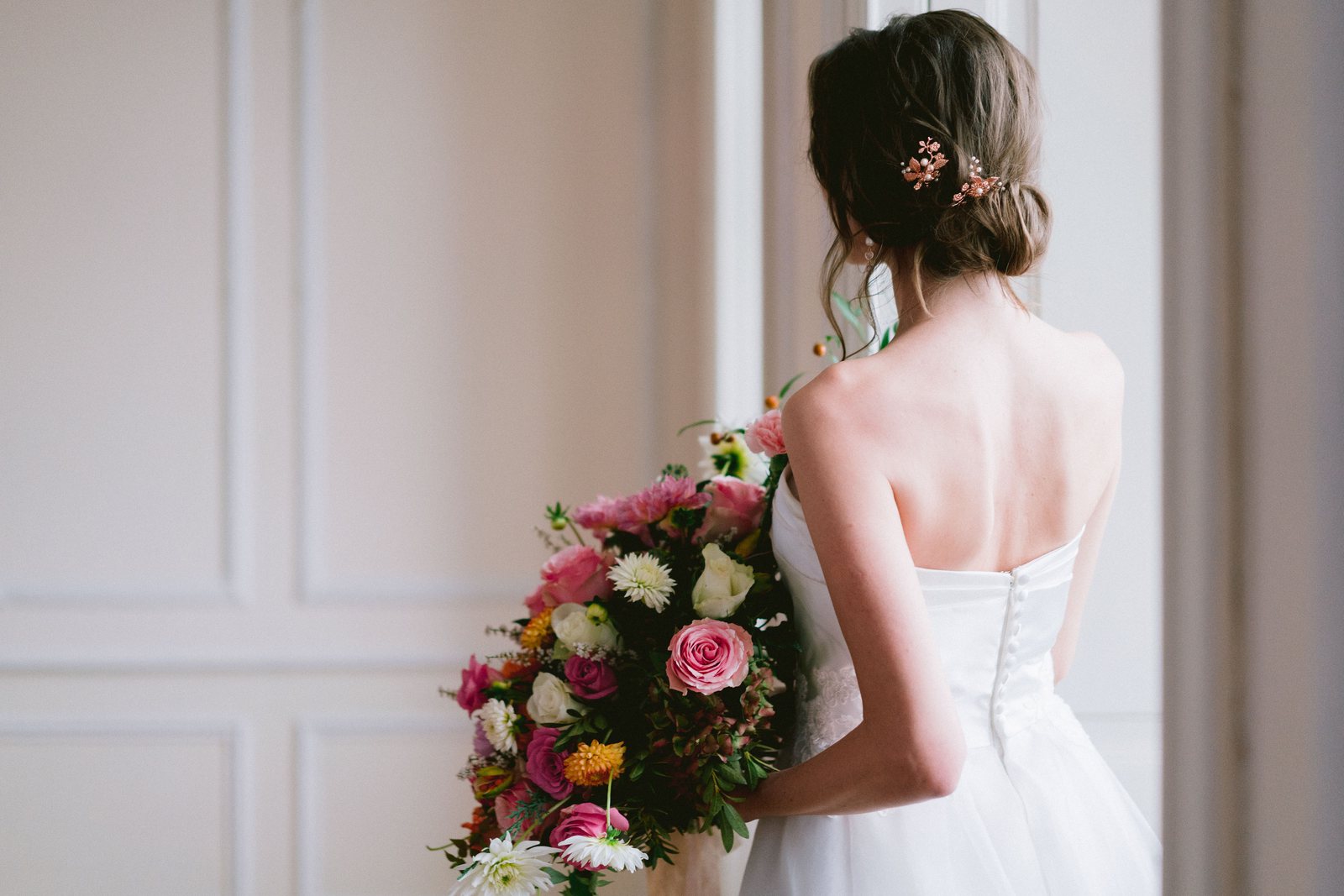 The back of the dress