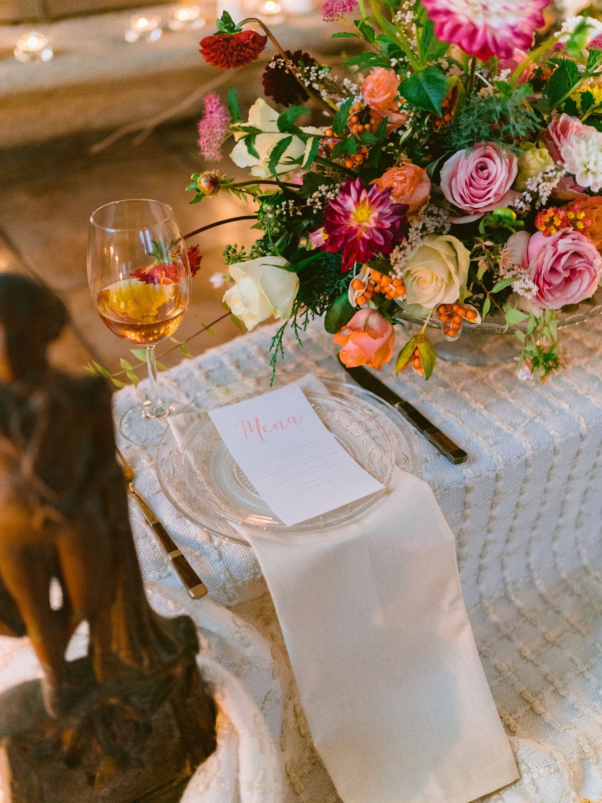 The table