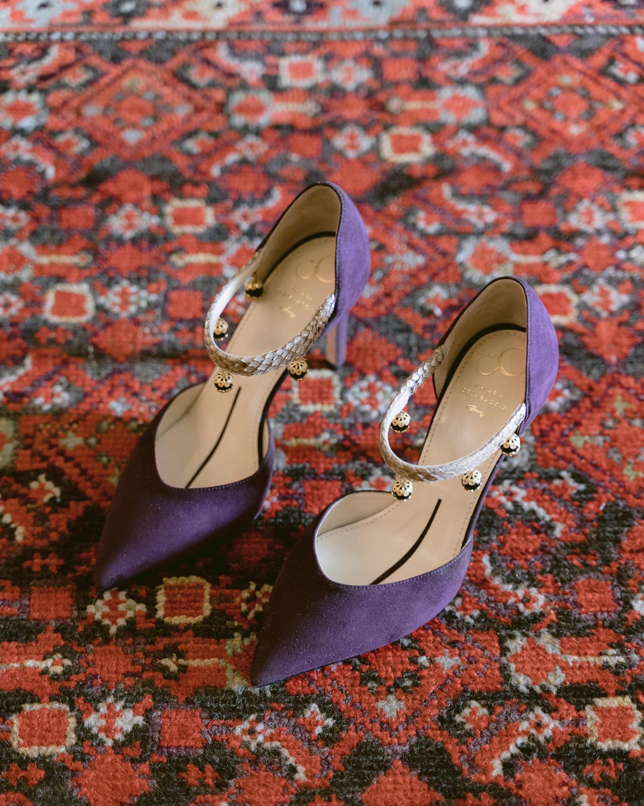 Plum, on a carpet