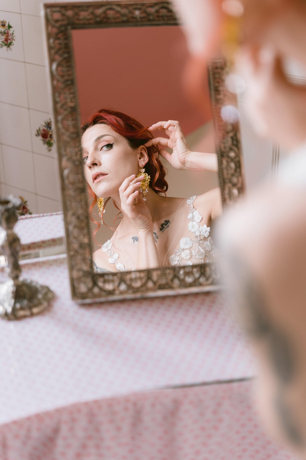 In the mirror