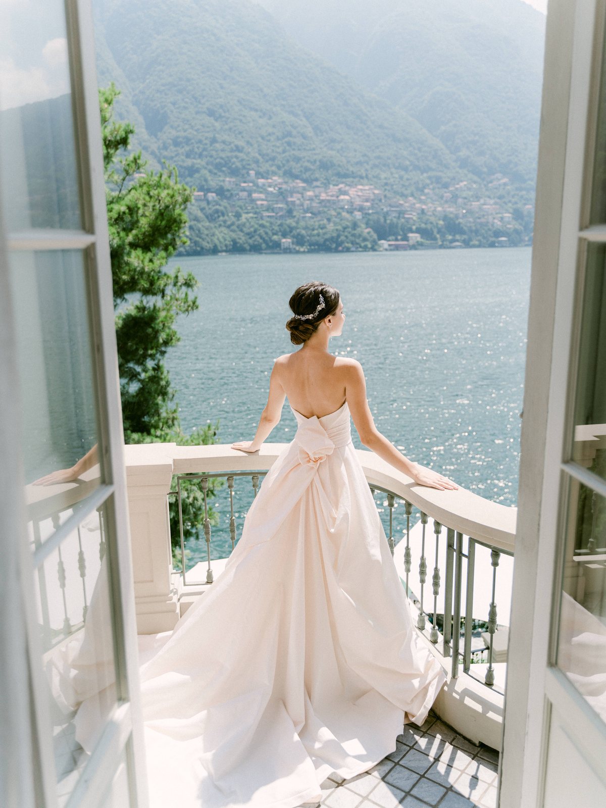 On the balcony