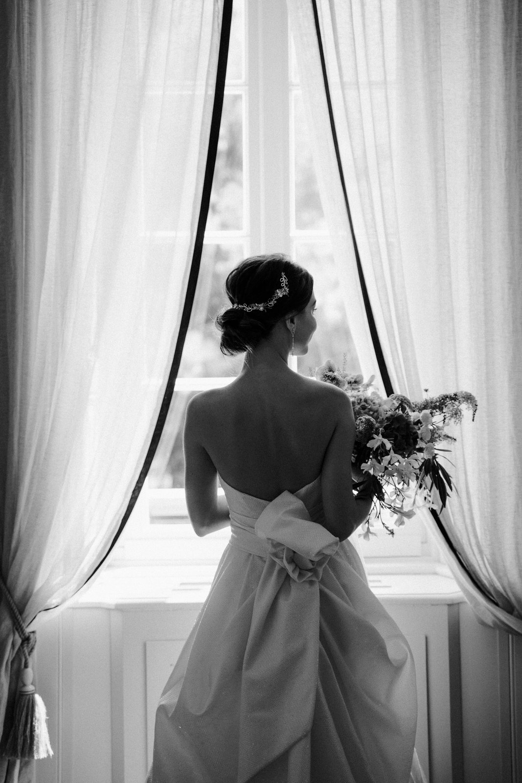 The back of the dress