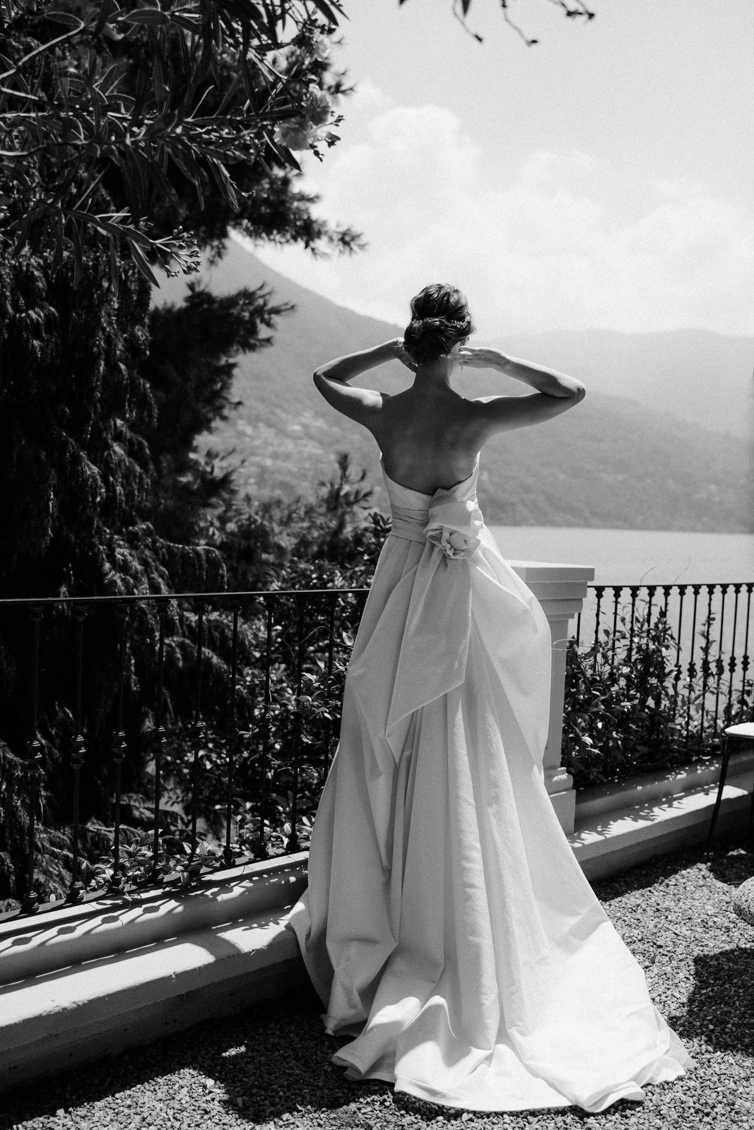 In black and white