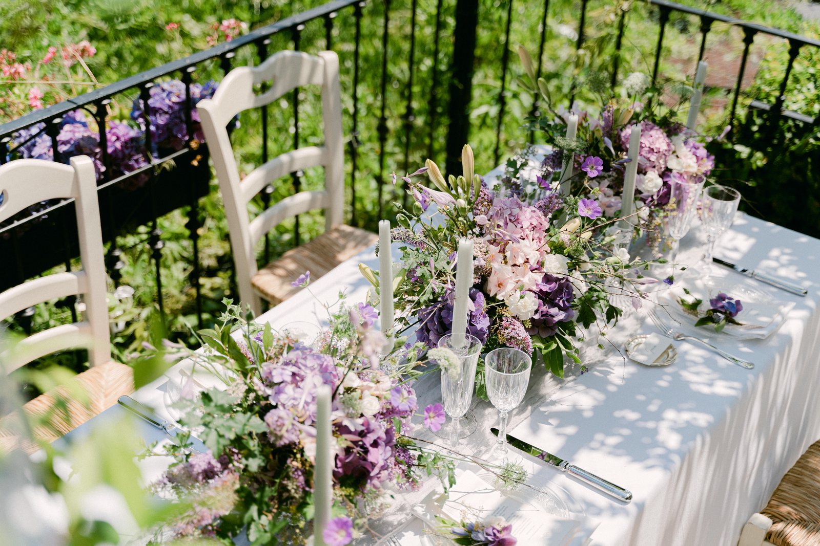 The flowers, close