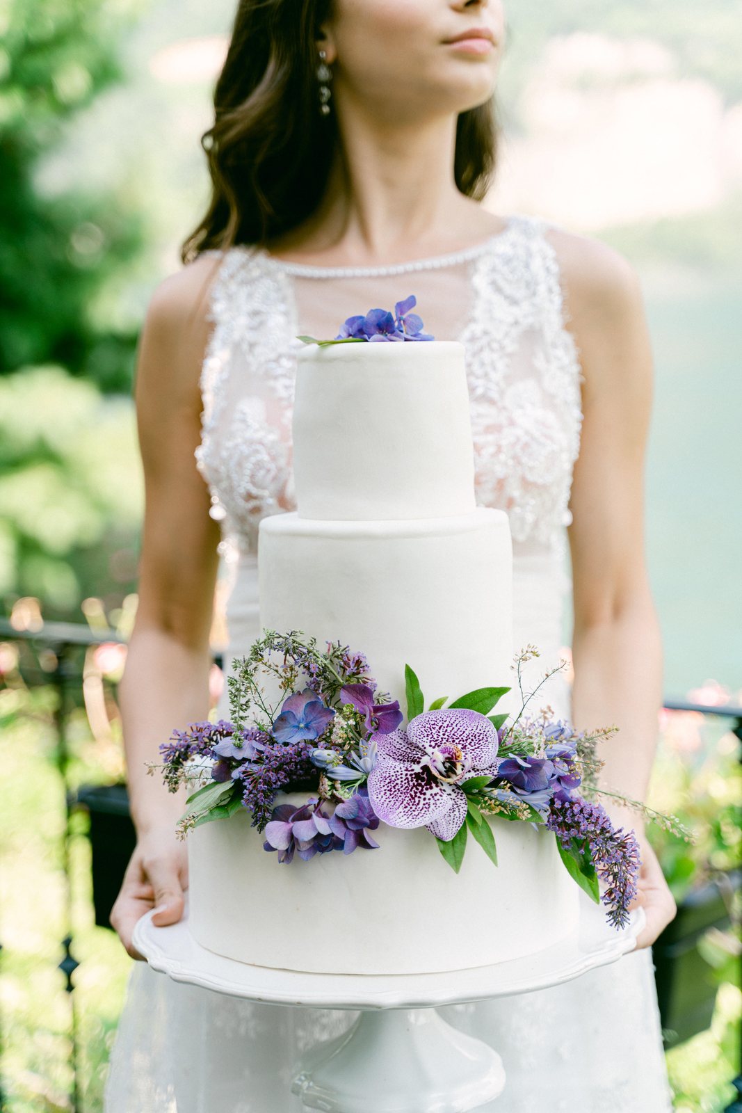 The cake, carried