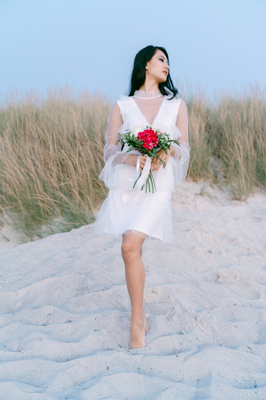 In the dunes, late