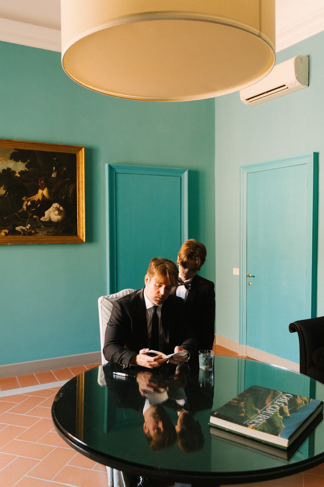 The blue room