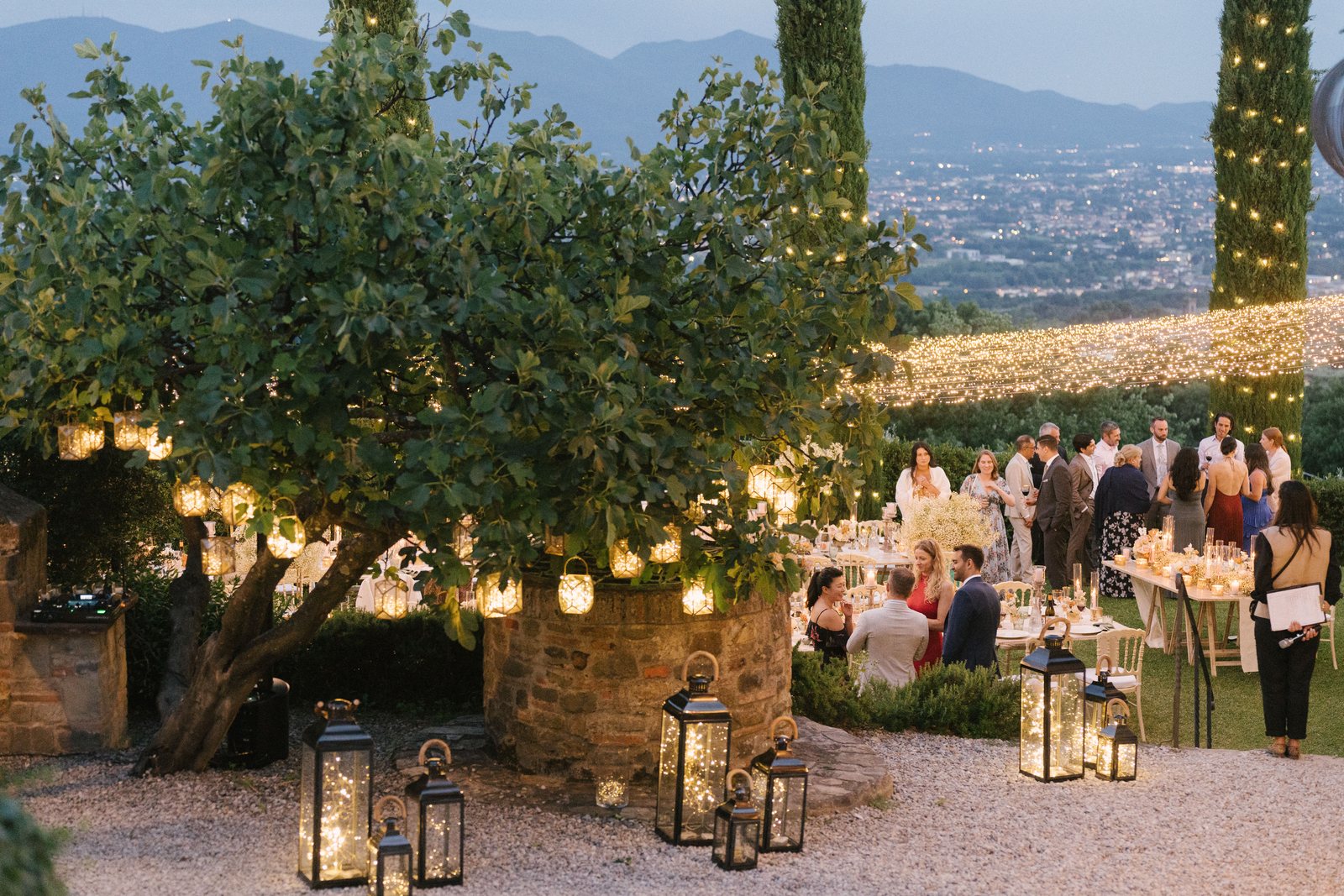 Candles, and an olive