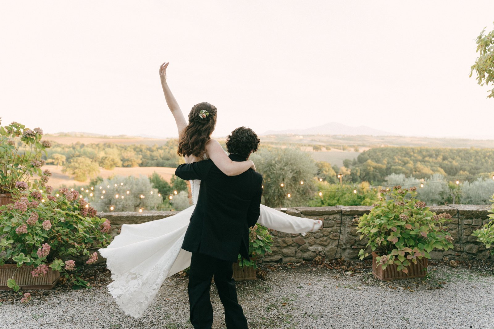 The dress, and the view