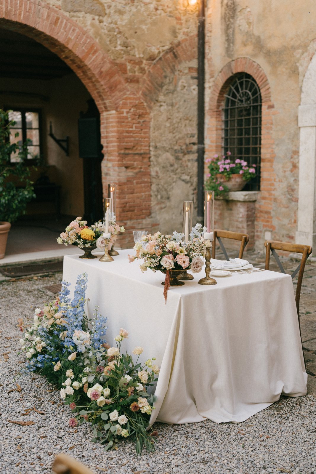 Flowers, against the stone