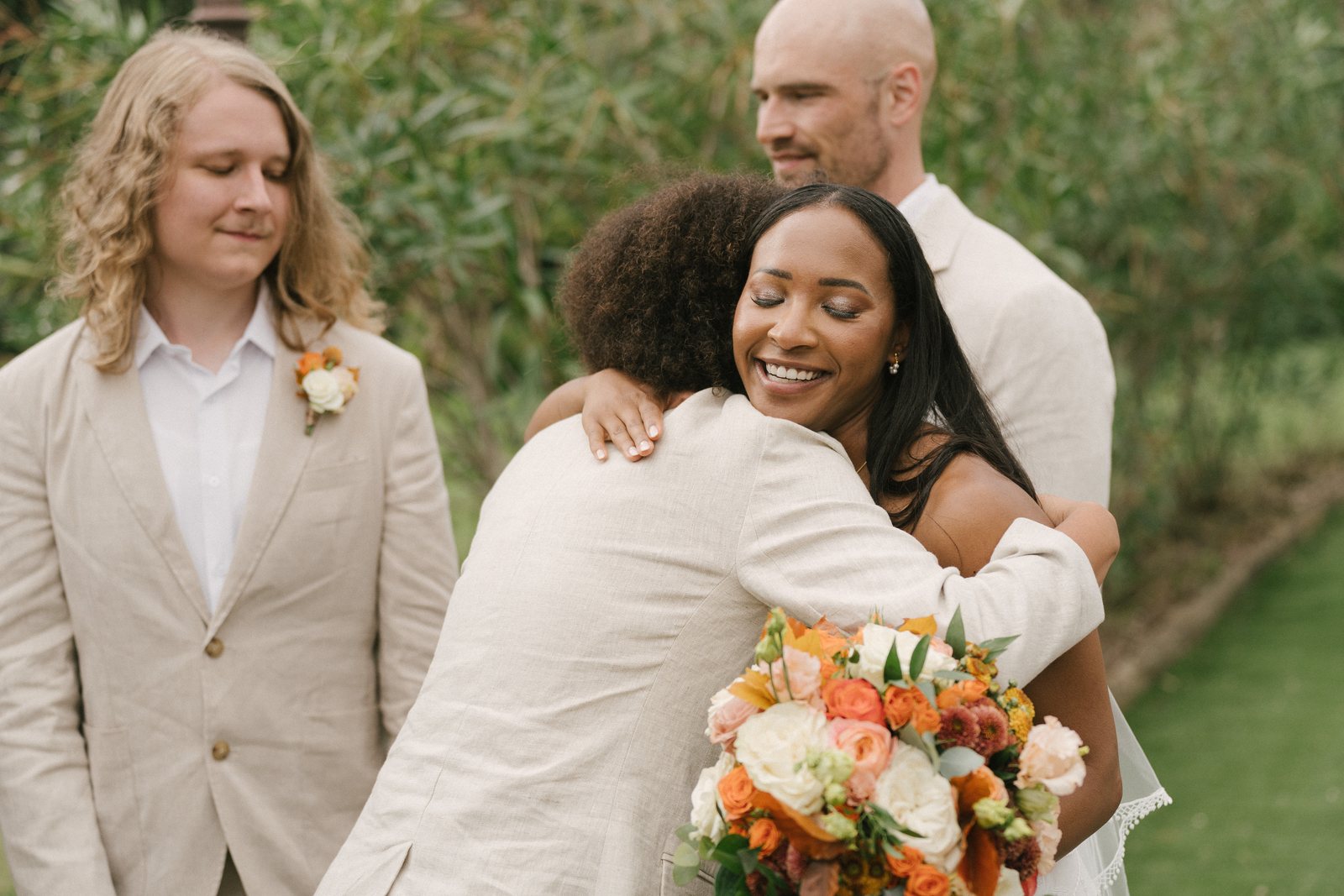 Congratulations after a ceremony