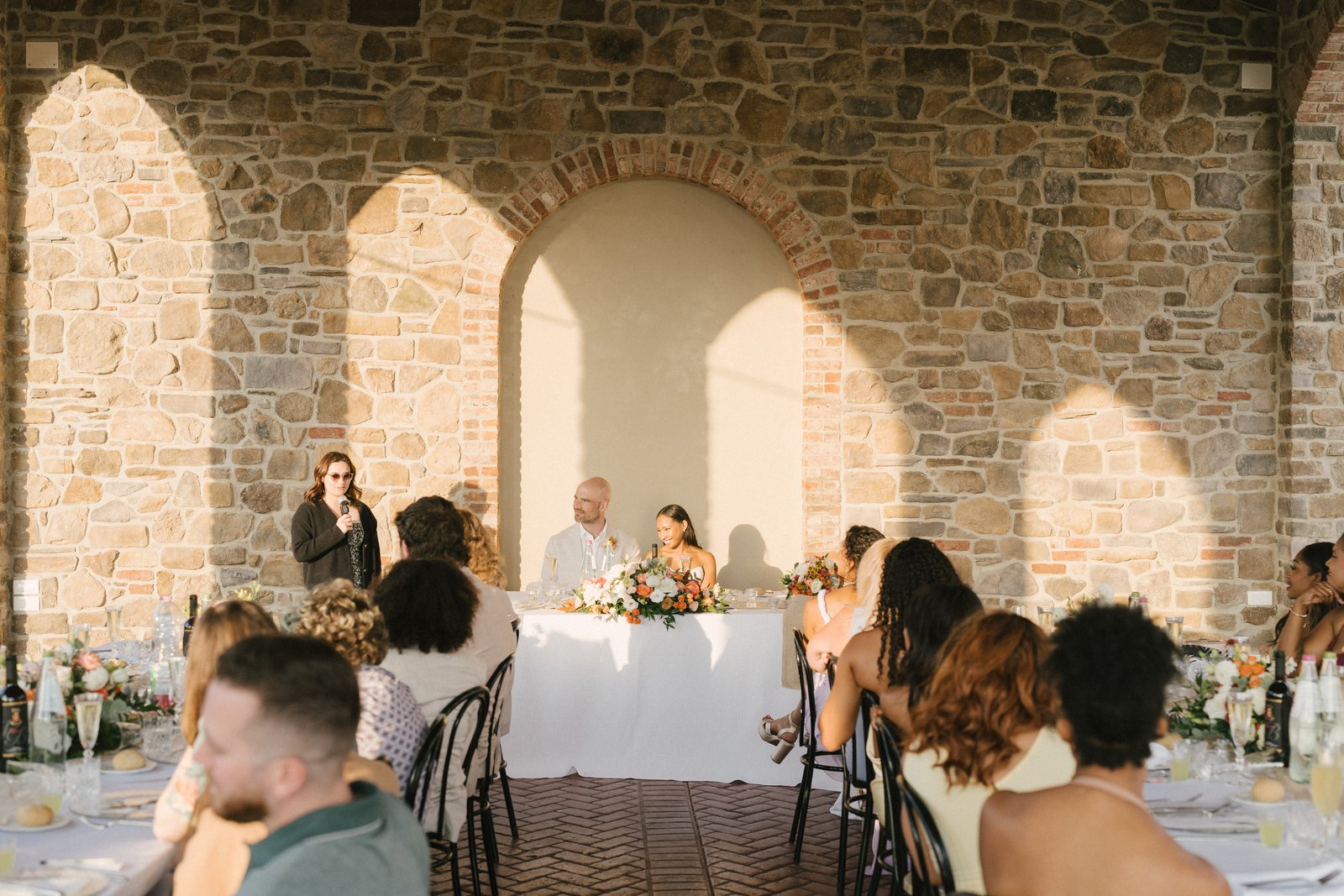 Dinner, under the arches