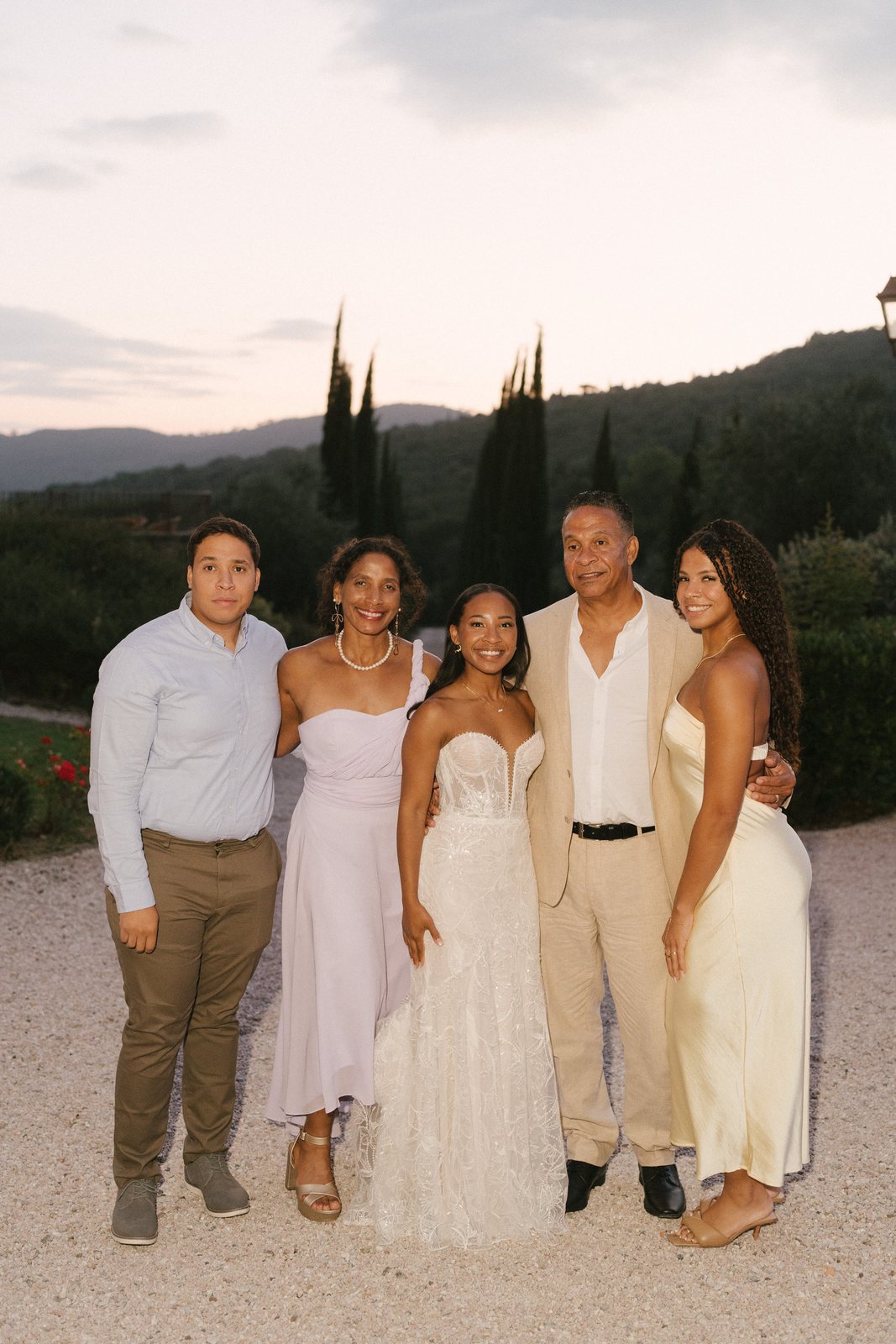 The whole party