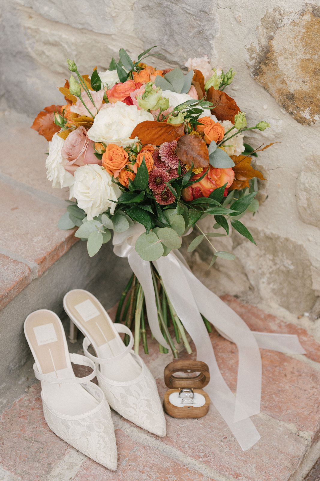 The shoes and the flowers