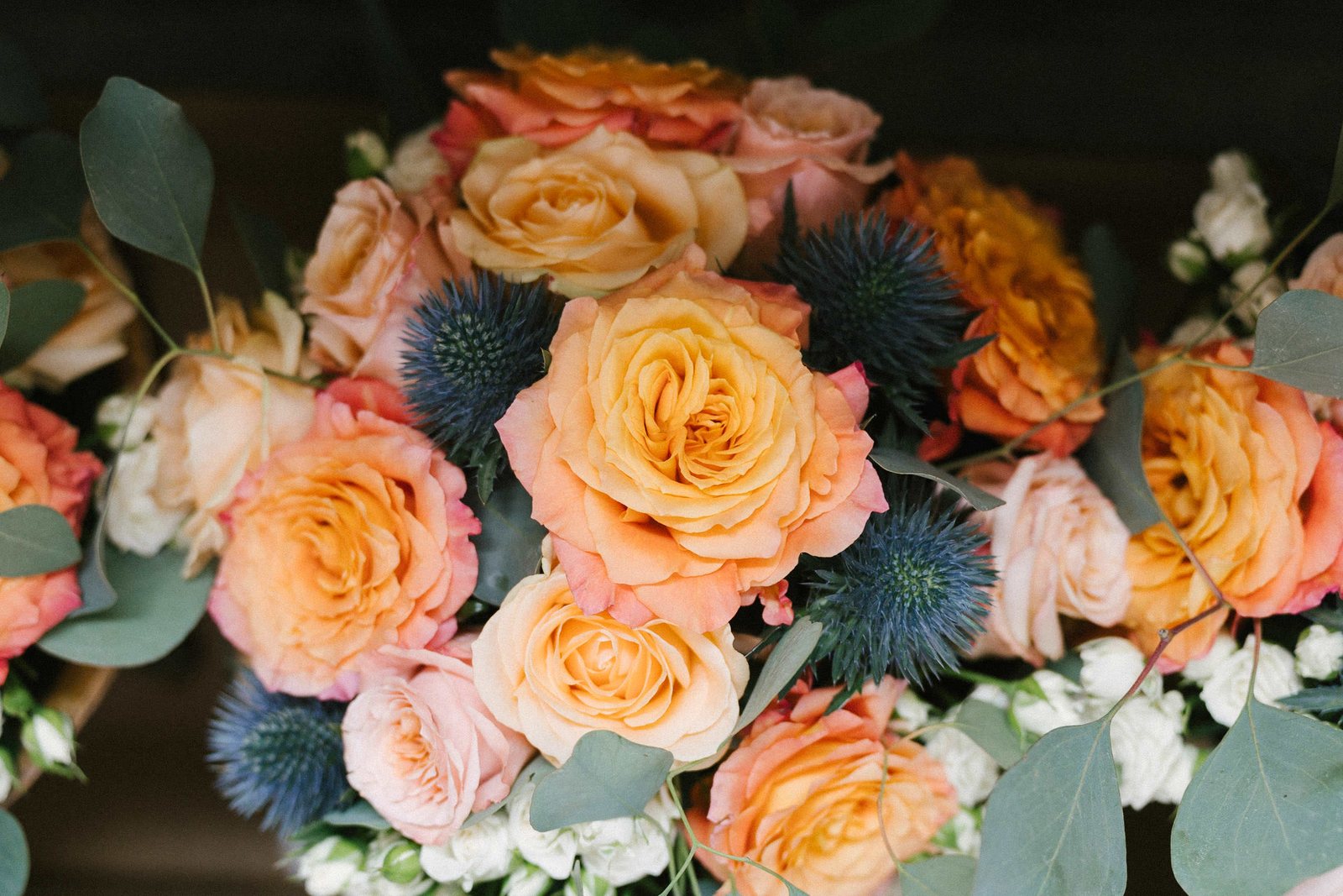 Peach and orange