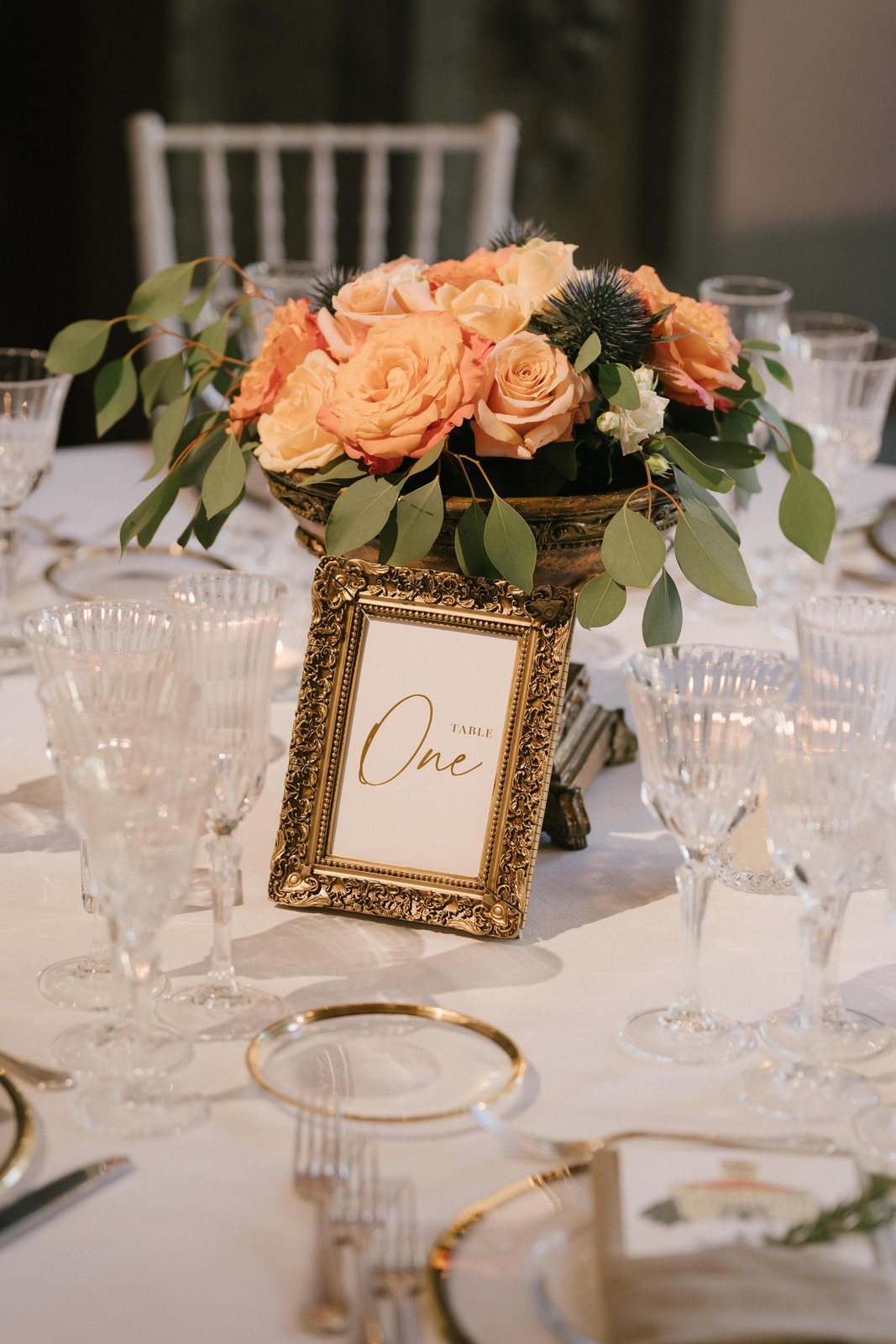 The table