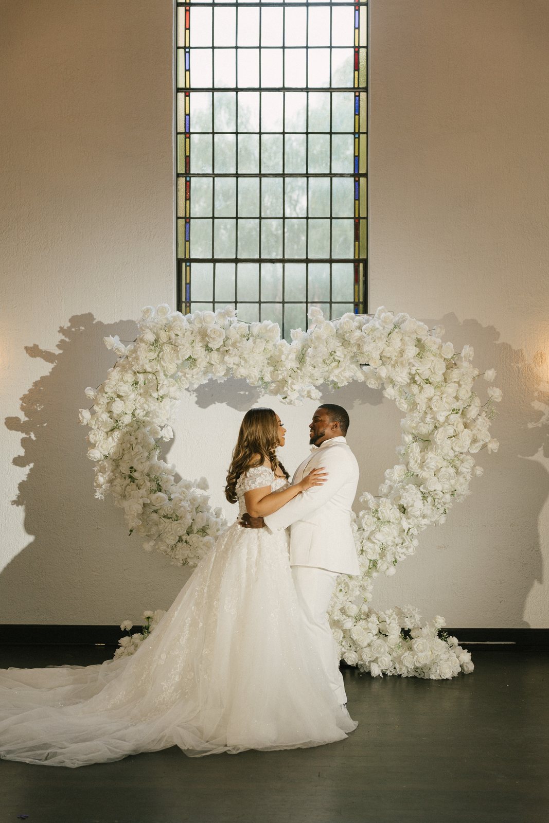 The ceremony, and the flower arch