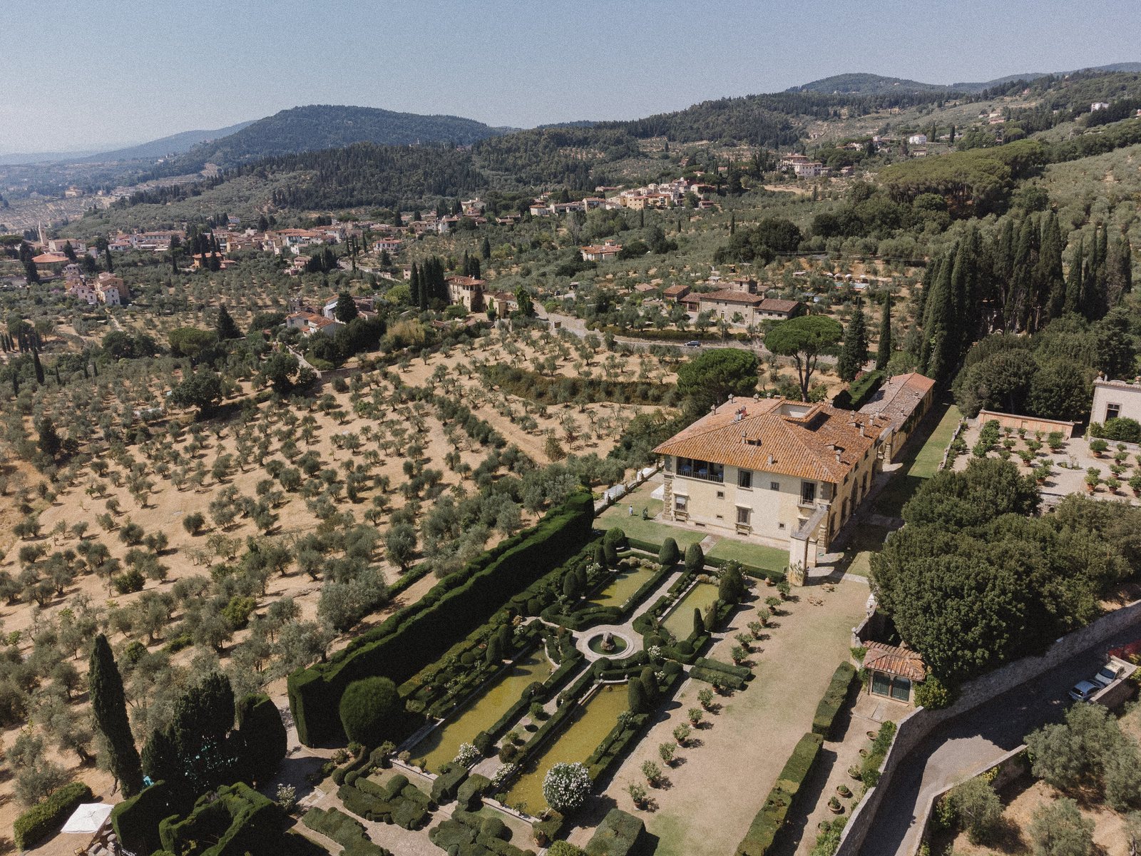 The garden, and the valley beyond it