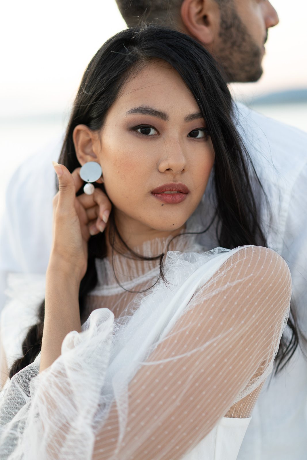 Backlit, at the water — before the preset