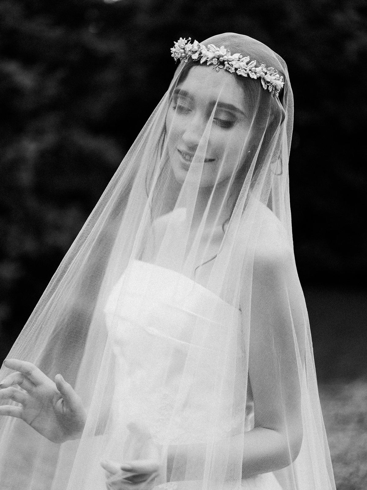 A veil, in open shade — after the preset