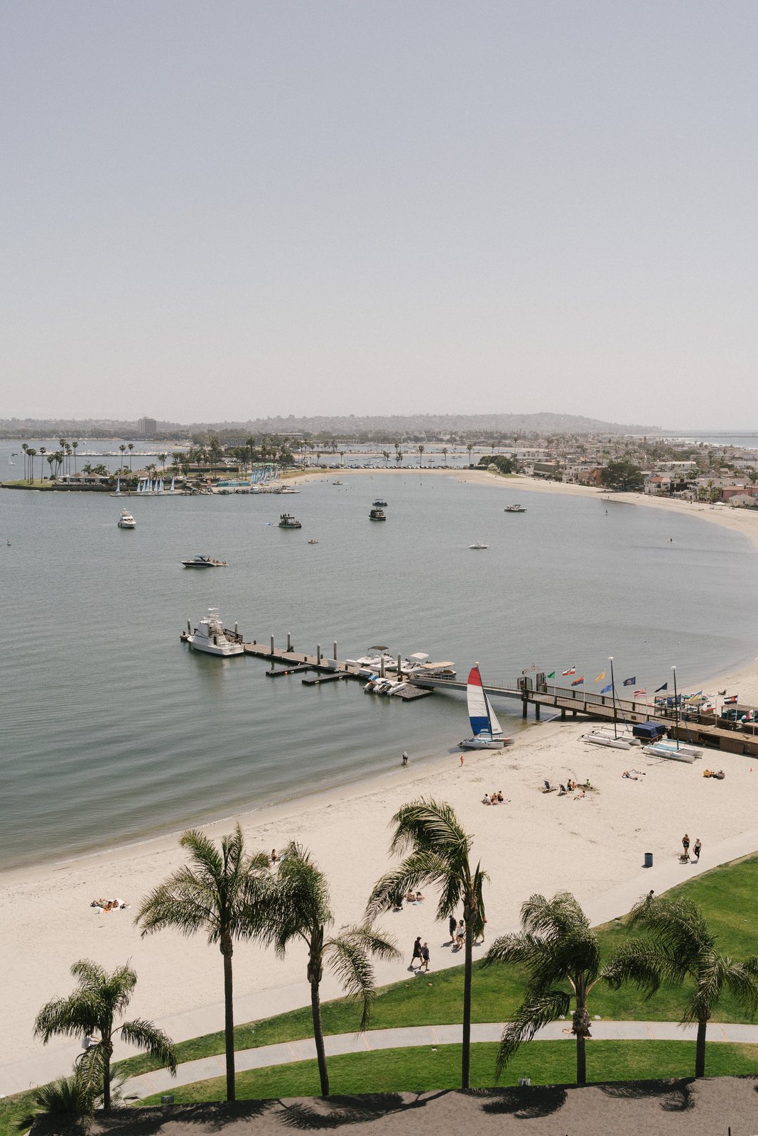 Mission Bay, San Diego, from the terrace