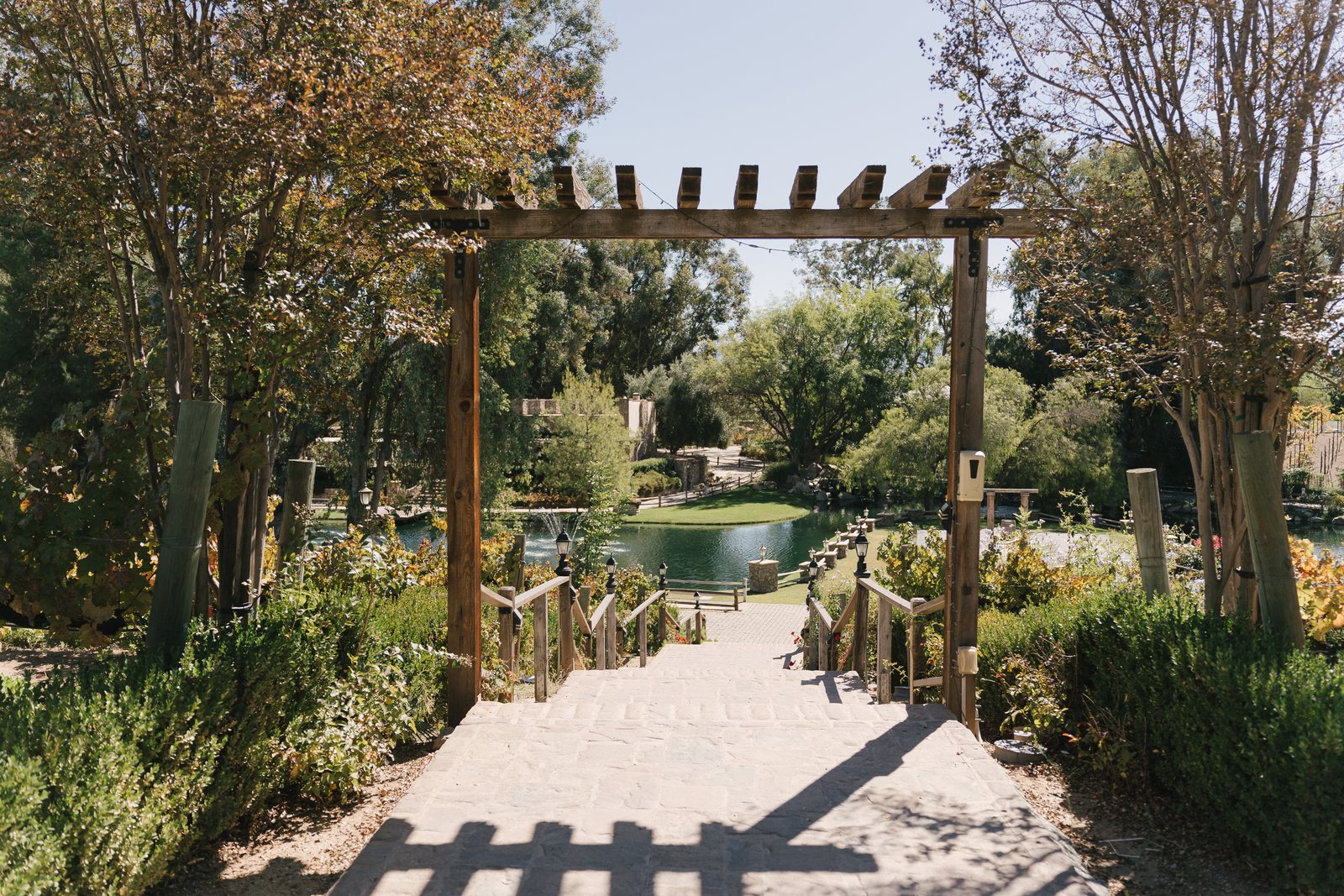 The pergola walk, before anybody came