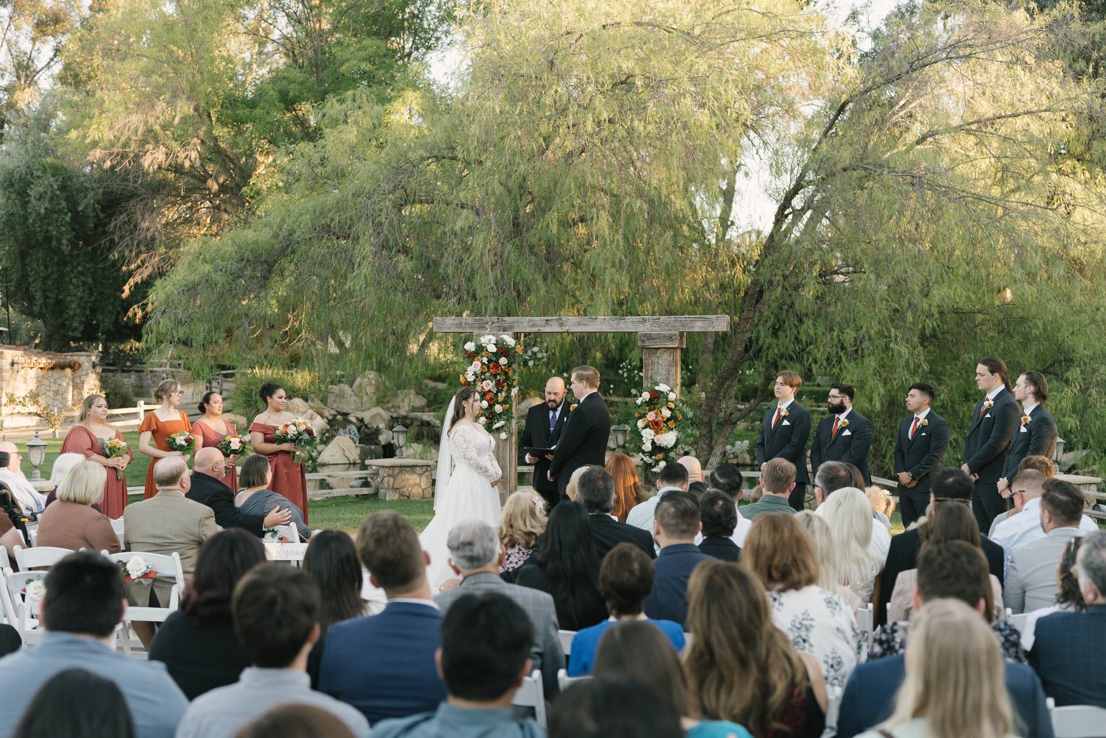 The aisle, from behind the veil