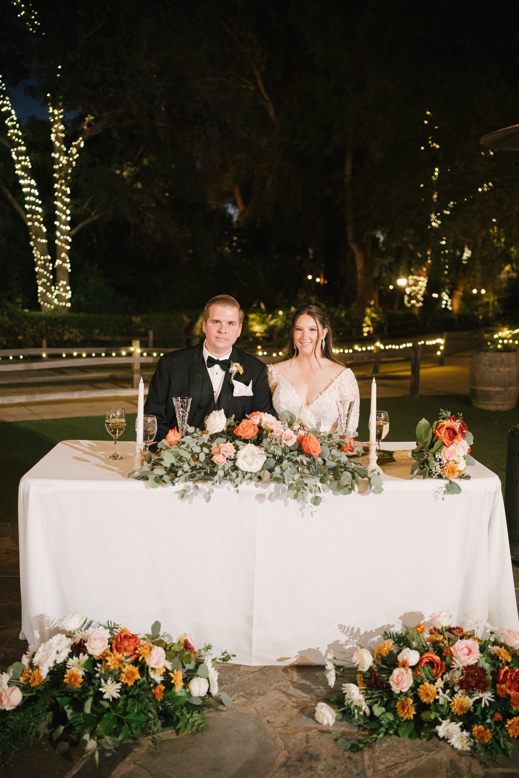 At their own table