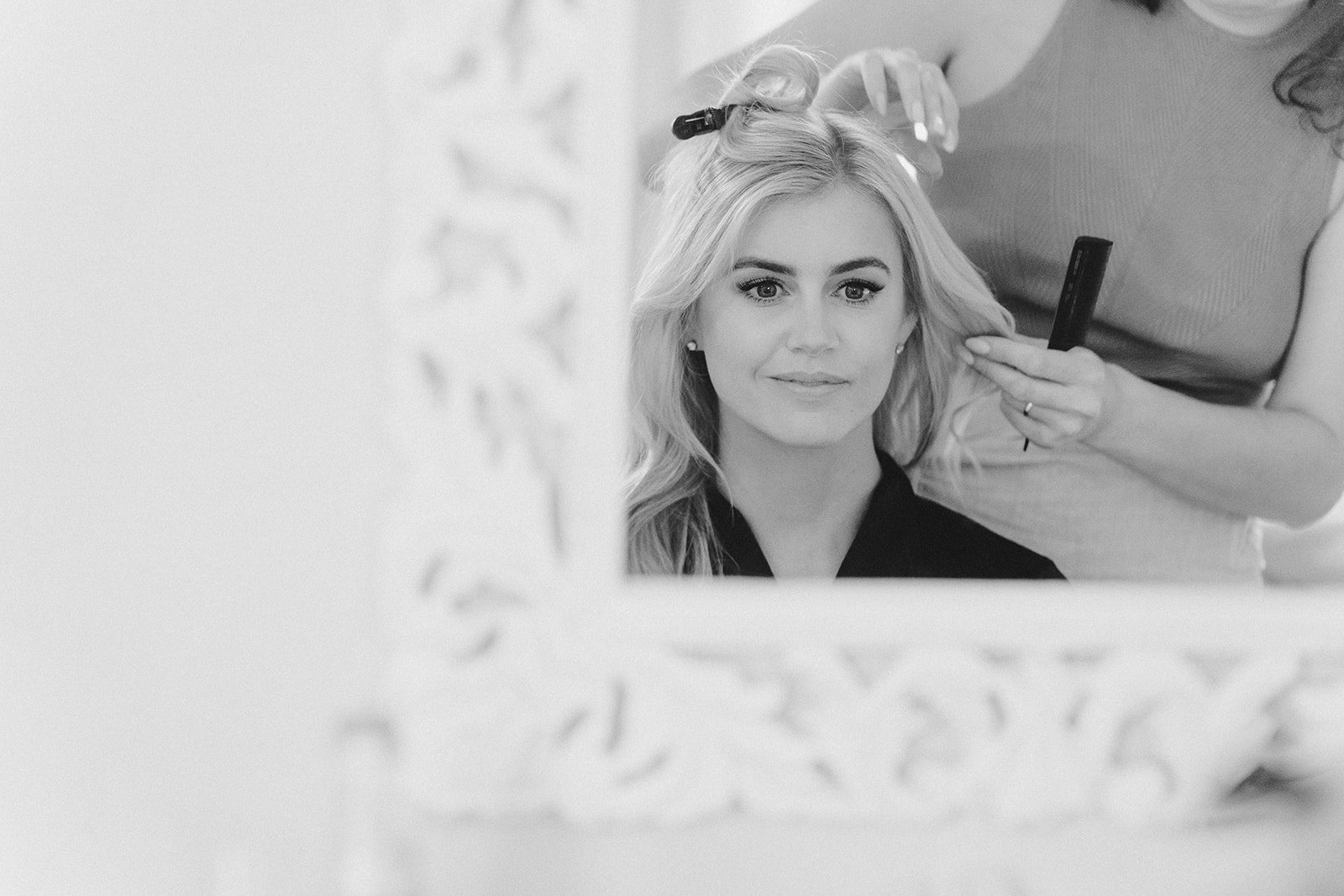 Getting ready, in black and white