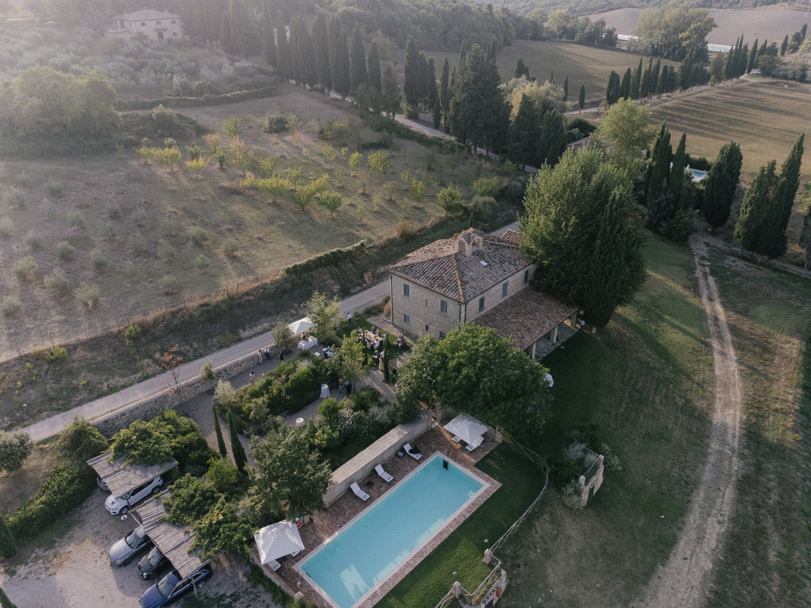 The estate, from above
