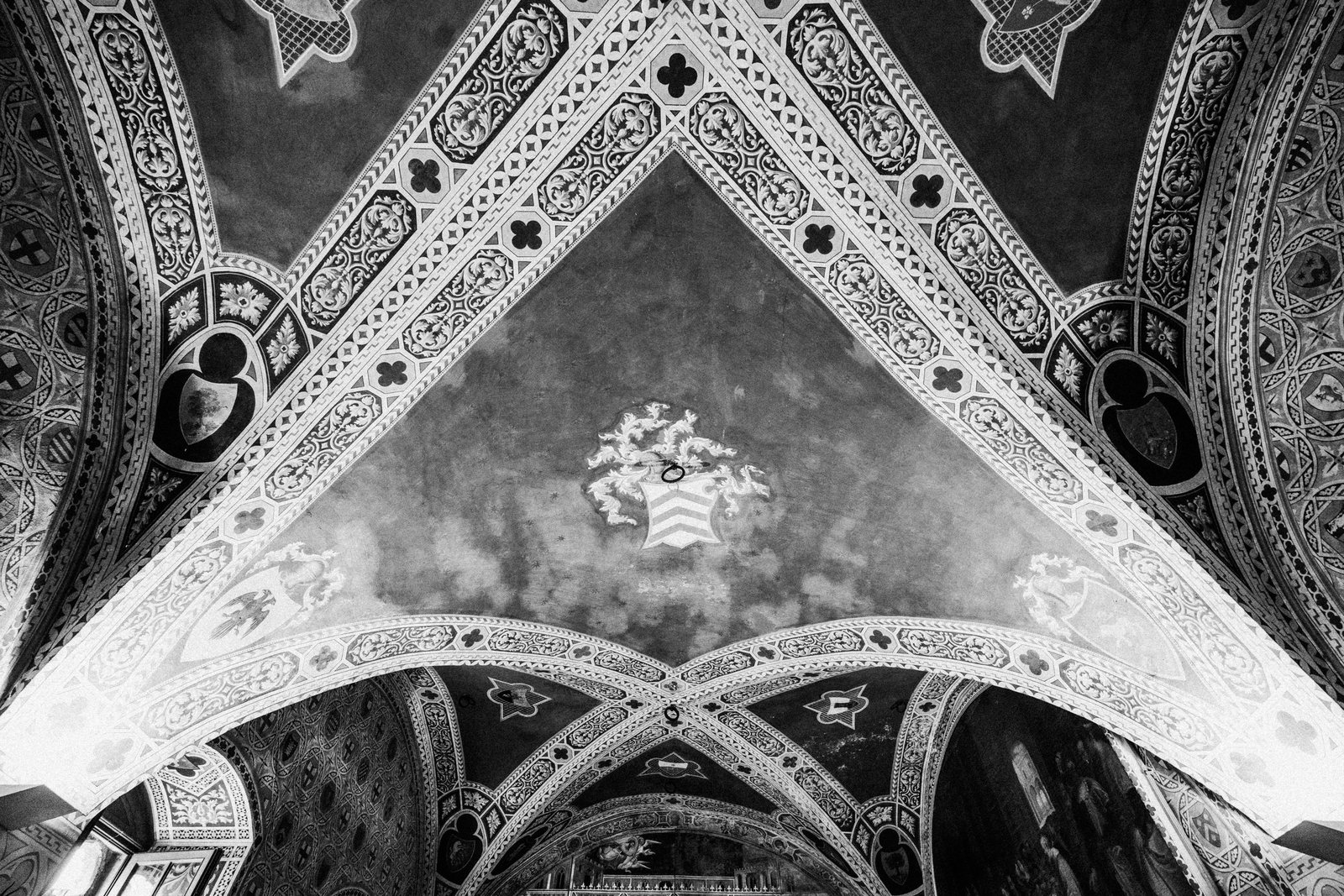 The vault, in black and white