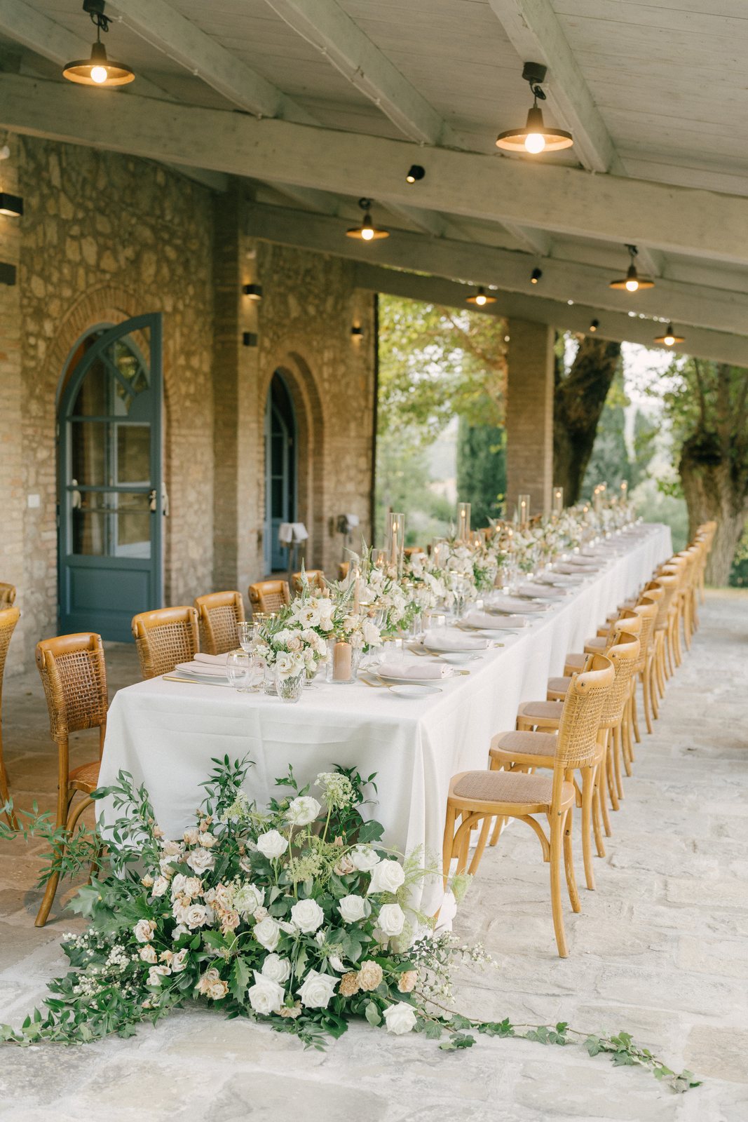 The table under the loggia