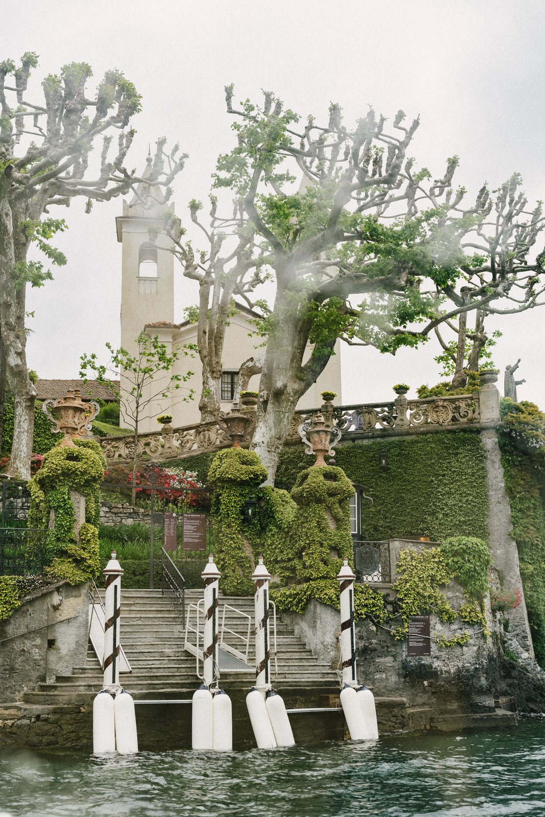 The terraces of Villa del Balbianello, from the water