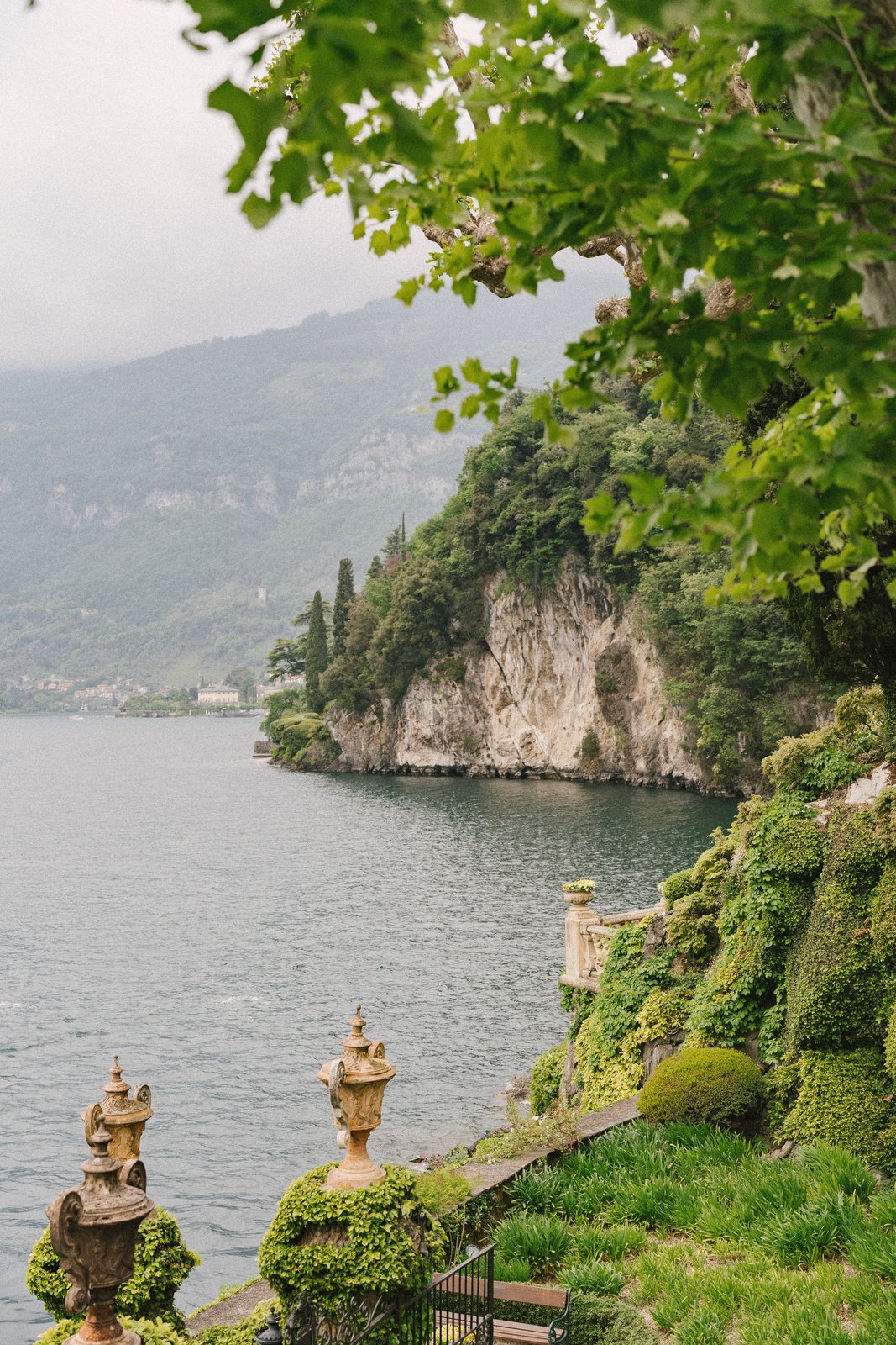 Lake Como from the garden of Villa del Balbianello